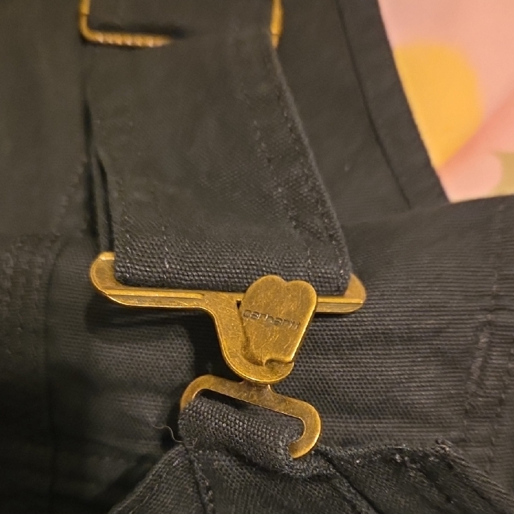 Carhartt Black Overalls with Logo Patch - Picture 4 of 4